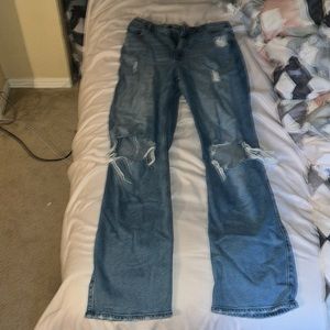 hollister blue dad jeans